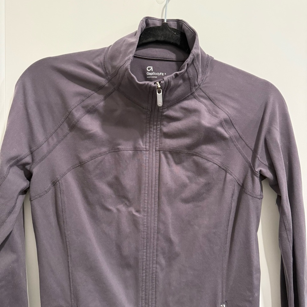 GapBody Vintage Gray Zip Up Athletic Jacket - Picture 2 of 10